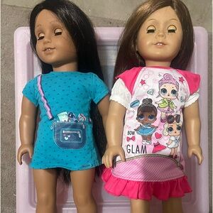 American Girl dolls and accessories
